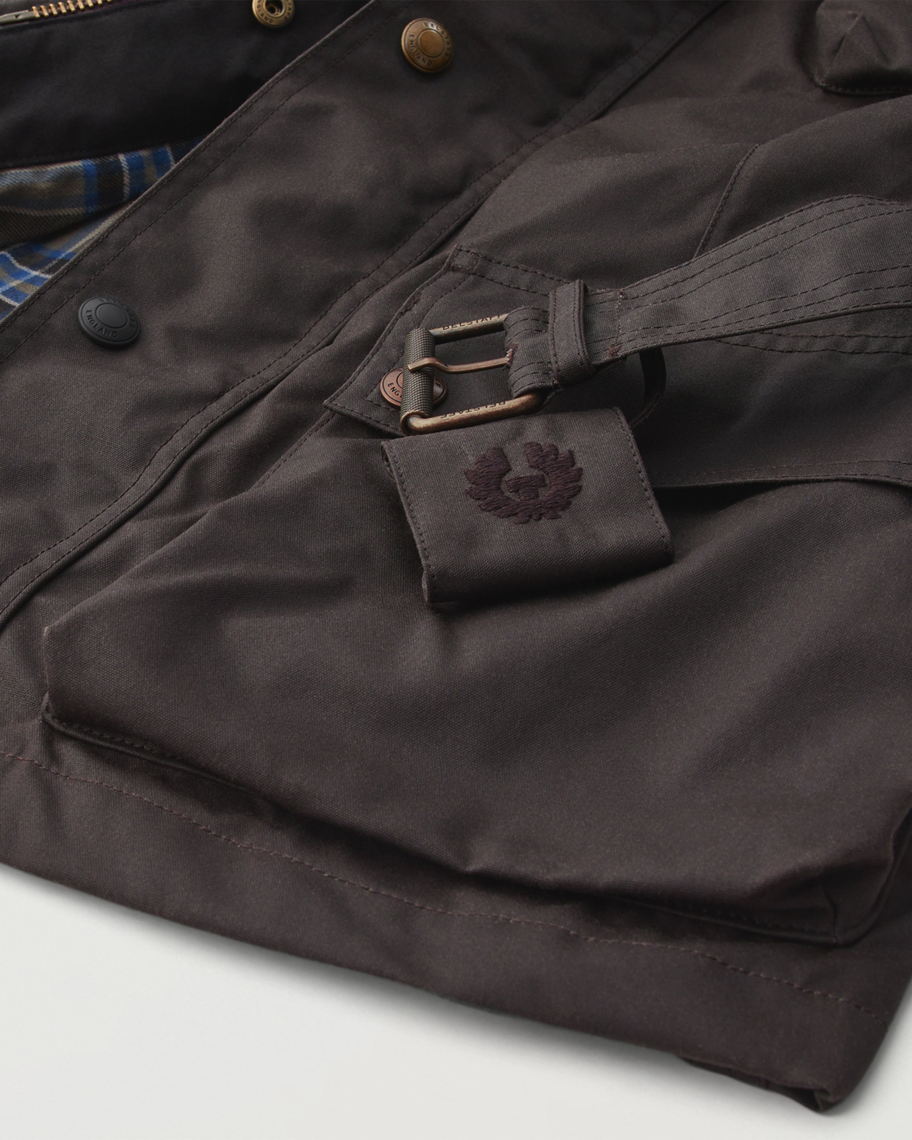 TRIALMASTER MOTORCYCLE JACKET - Mahogany