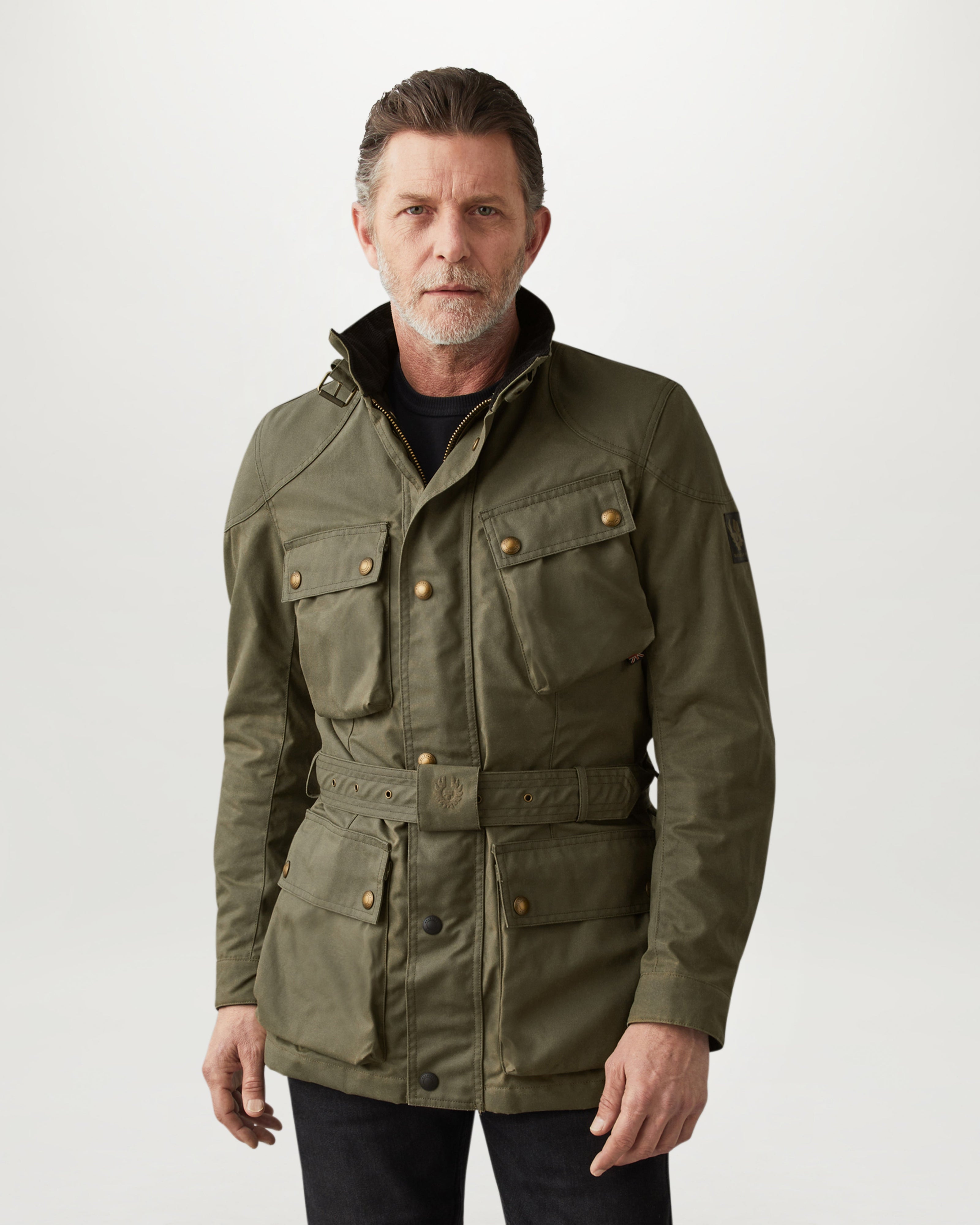 TRIALMASTER MOTORCYCLE JACKET - Olive Green