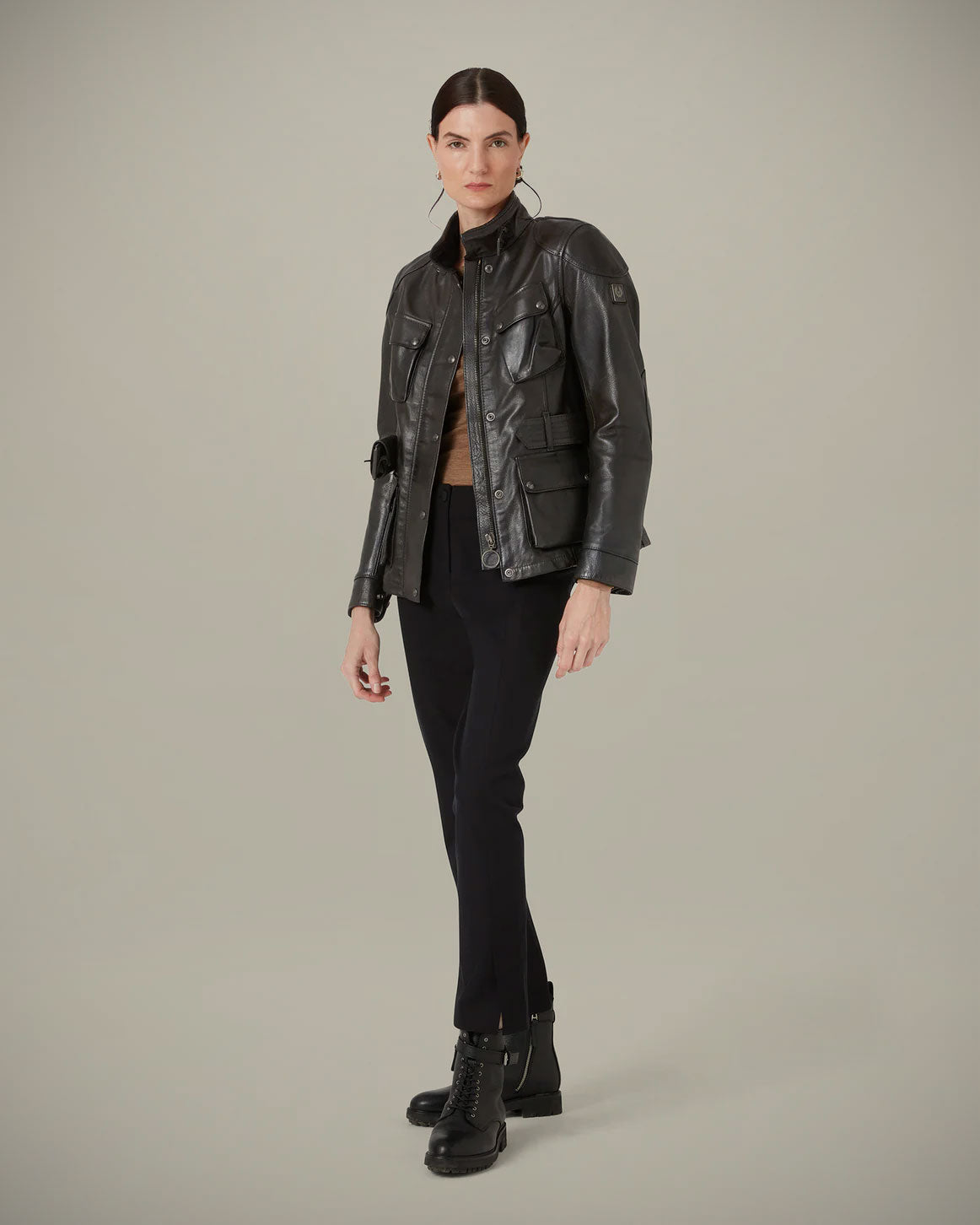 TRIALMASTER MOTORCYCLE ICON JACKET - Antique Black