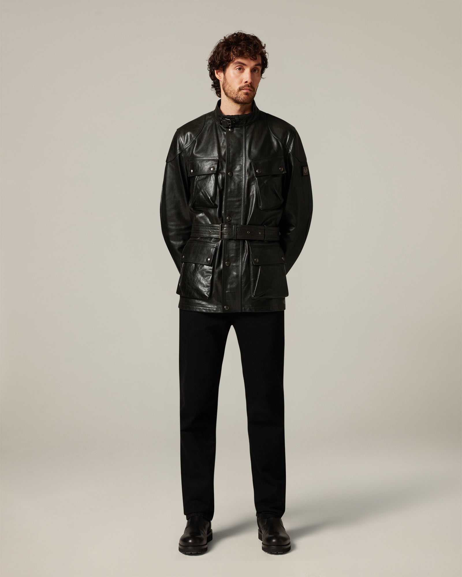 Belstaff ブラック レザージャケット TRIALMASTER PANTHER ICON JACKET – Belstaff.com