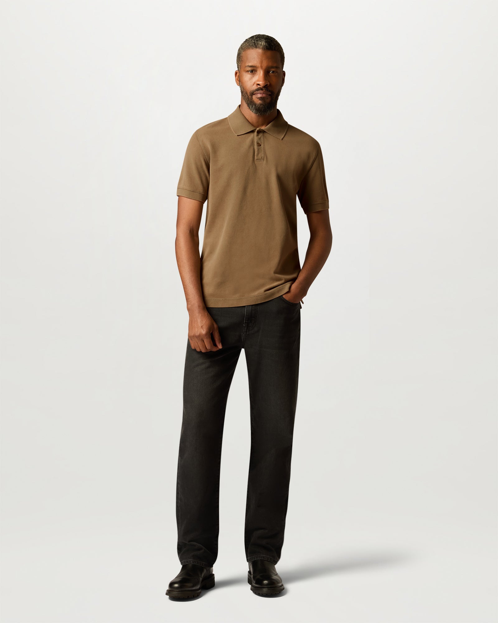VALLEY GARMENT DYE POLO COTTON.