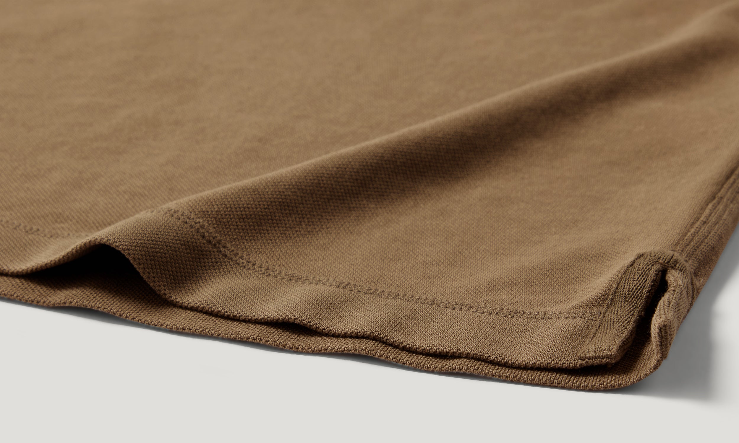VALLEY GARMENT DYE POLO COTTON. - Khaki Green