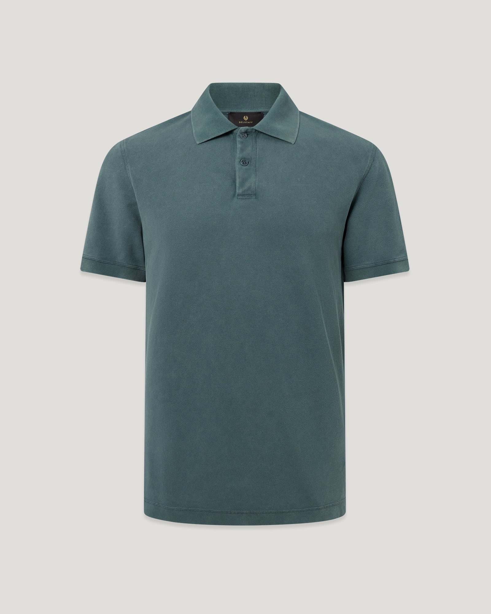 VALLEY GARMENT DYE POLO COTTON. - Petrol