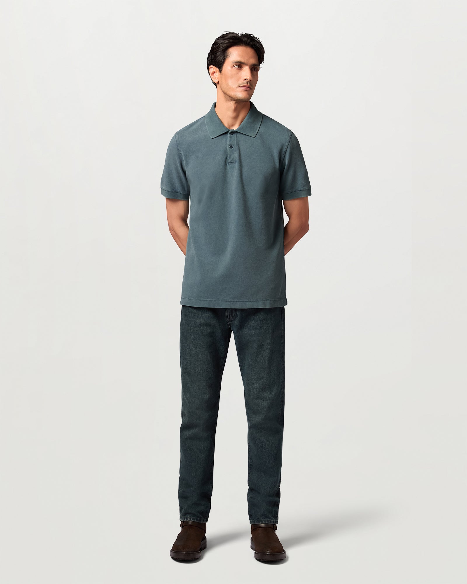 VALLEY GARMENT DYE POLO COTTON.