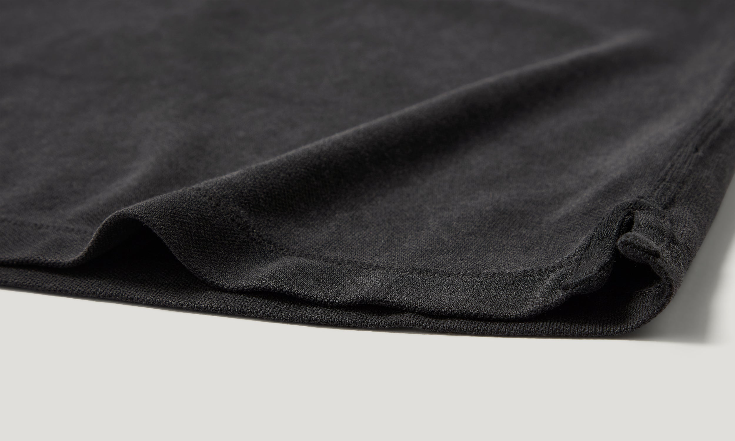 VALLEY GARMENT DYE POLO COTTON. - Washed Black