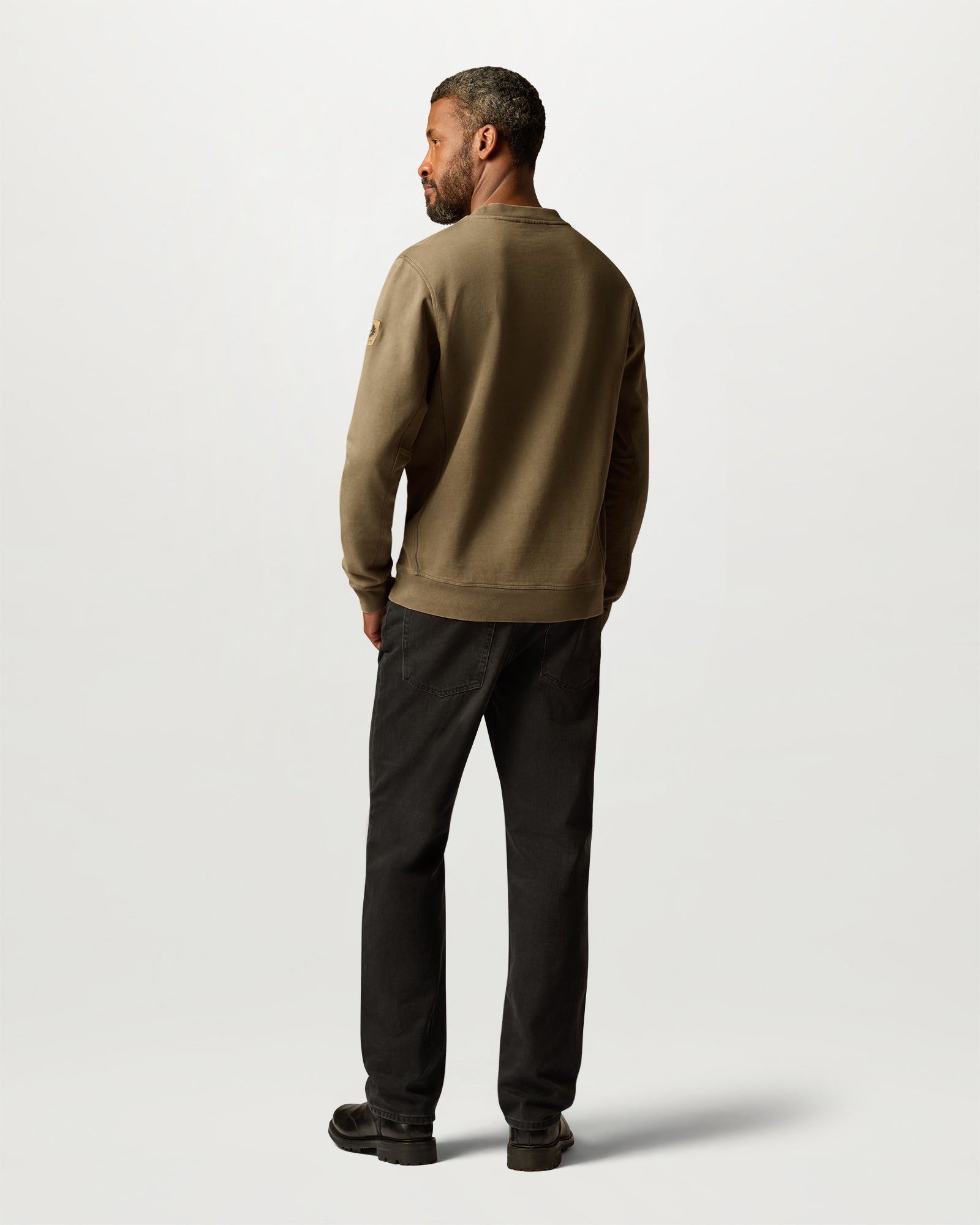 VALLEY GARMENT DYE SWEAT - Khaki Green