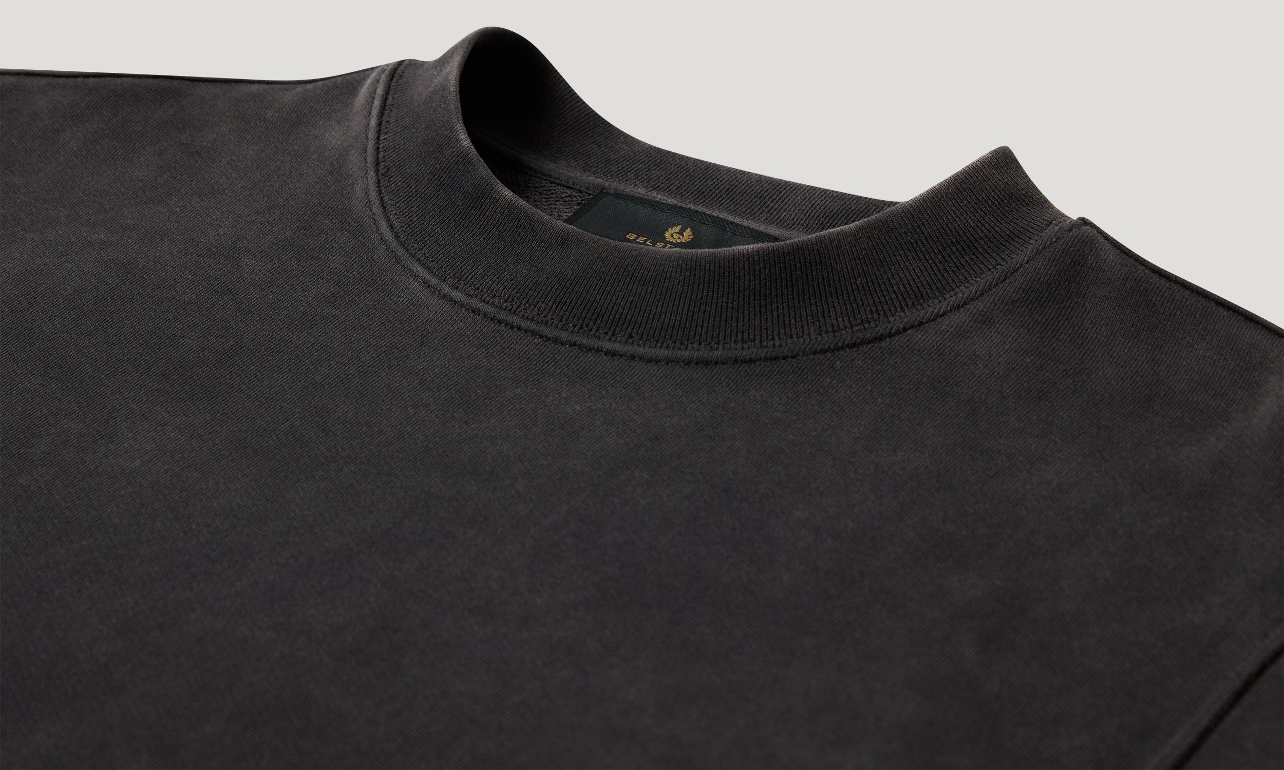 VALLEY GARMENT DYE SWEAT - Washed Black