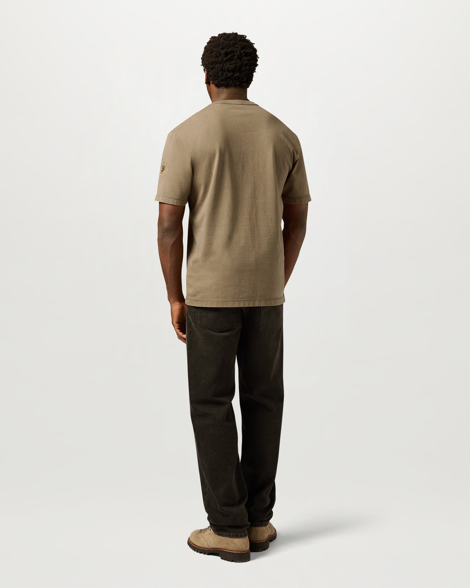 VALLEY GARMENT DYE T-SHIRT COTTON - Khaki Green