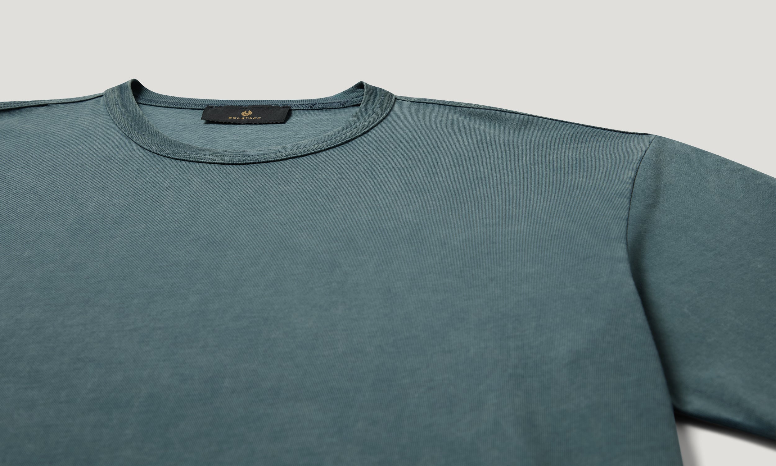 VALLEY GARMENT DYE T-SHIRT COTTON - Petrol