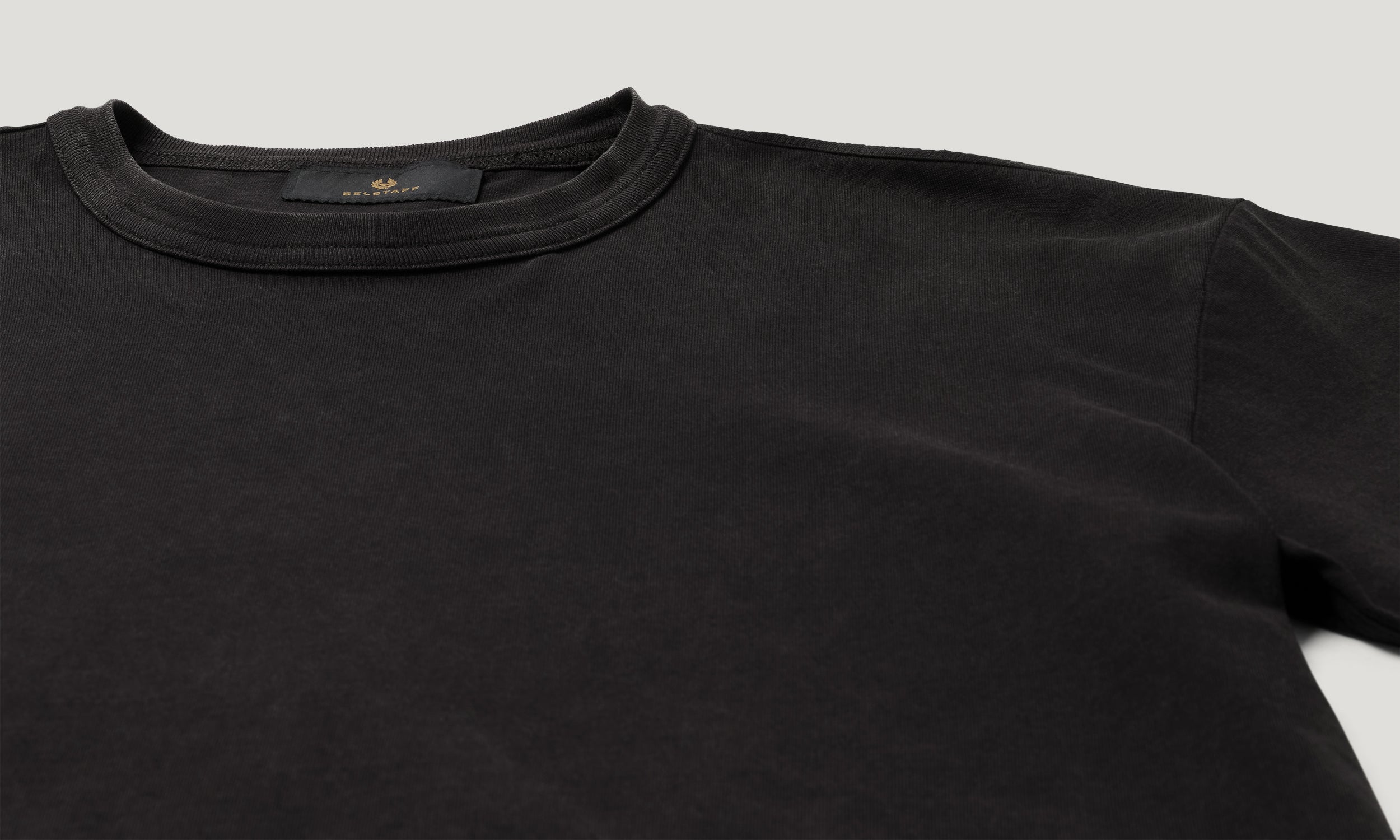 VALLEY GARMENT DYE T-SHIRT COTTON - Washed Black