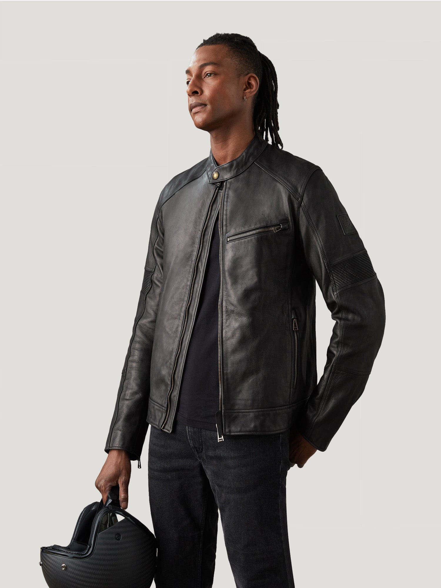 VANGUARD MOTORCYCLE JACKET - Black