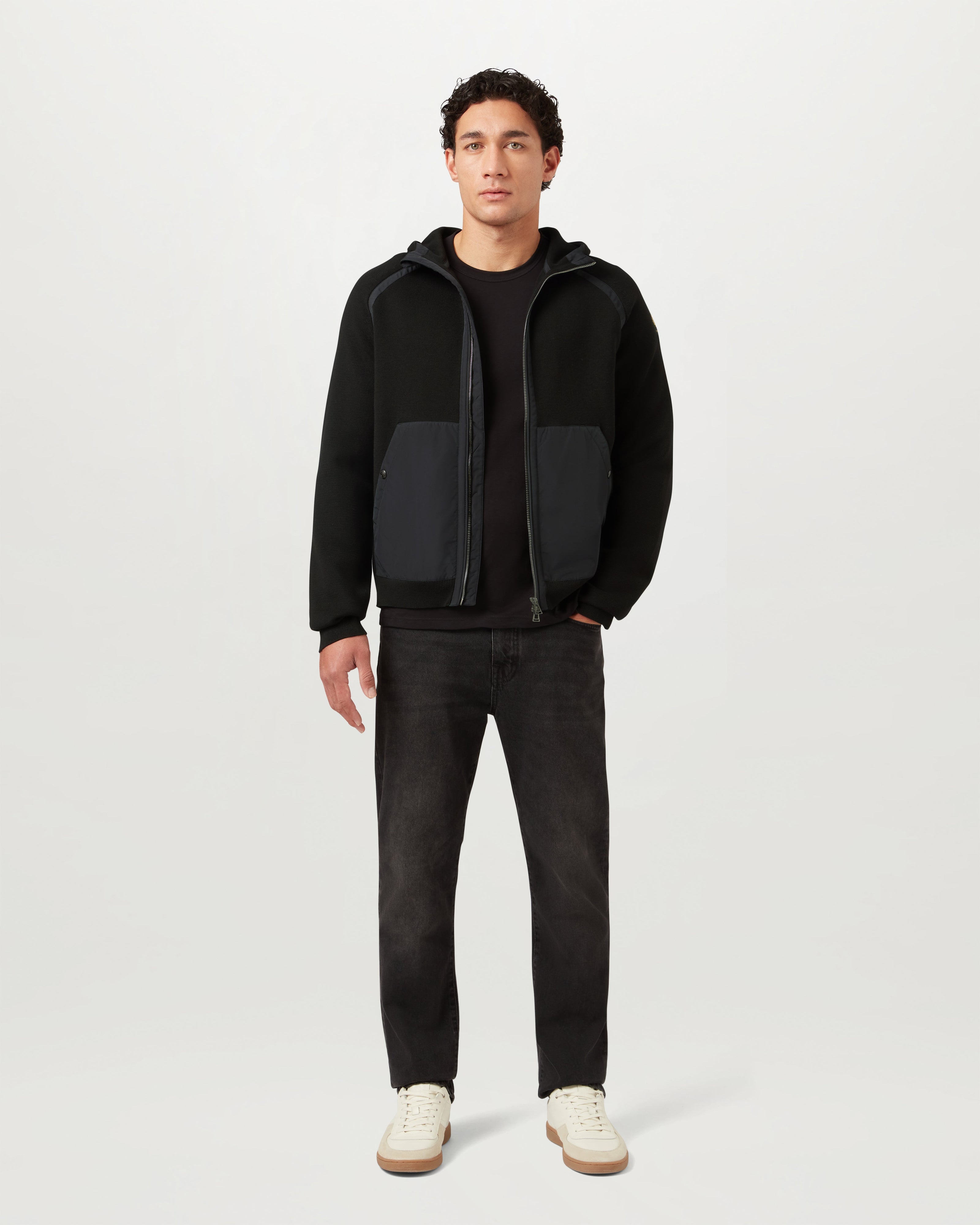 VIEW HOODED FULL ZIP - Black