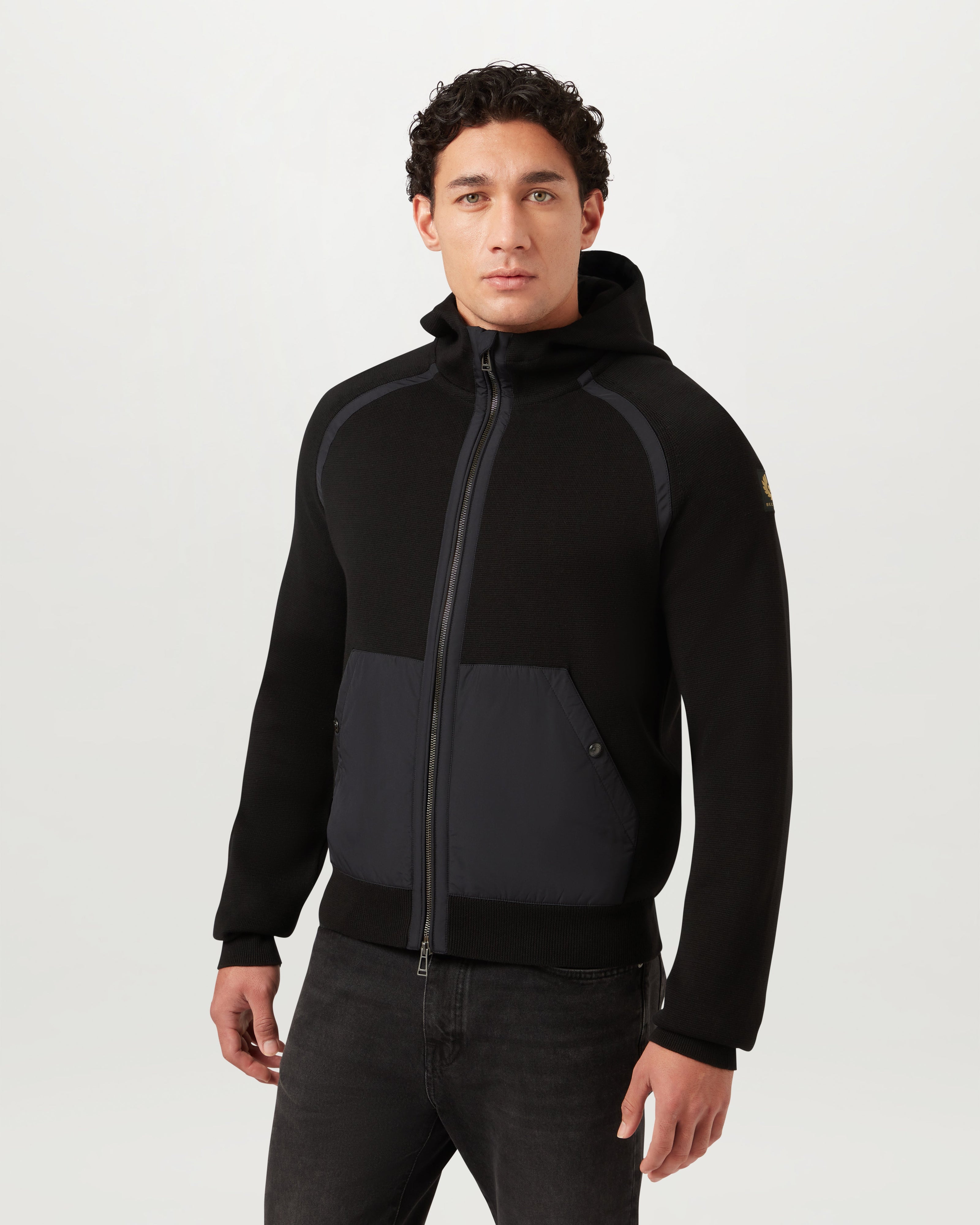 VIEW HOODED FULL ZIP - Black