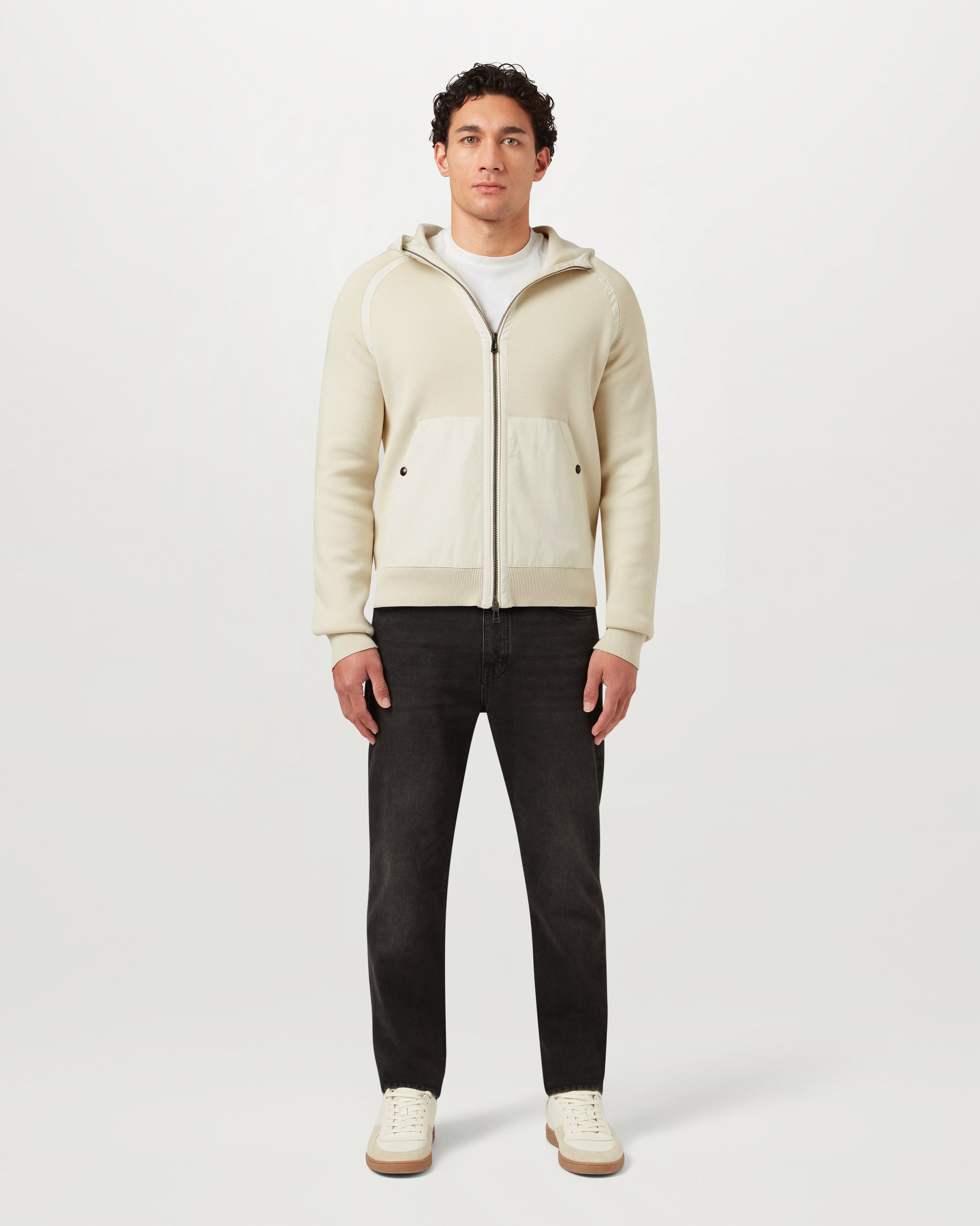 VIEW HOODED FULL ZIP - Silver Birch