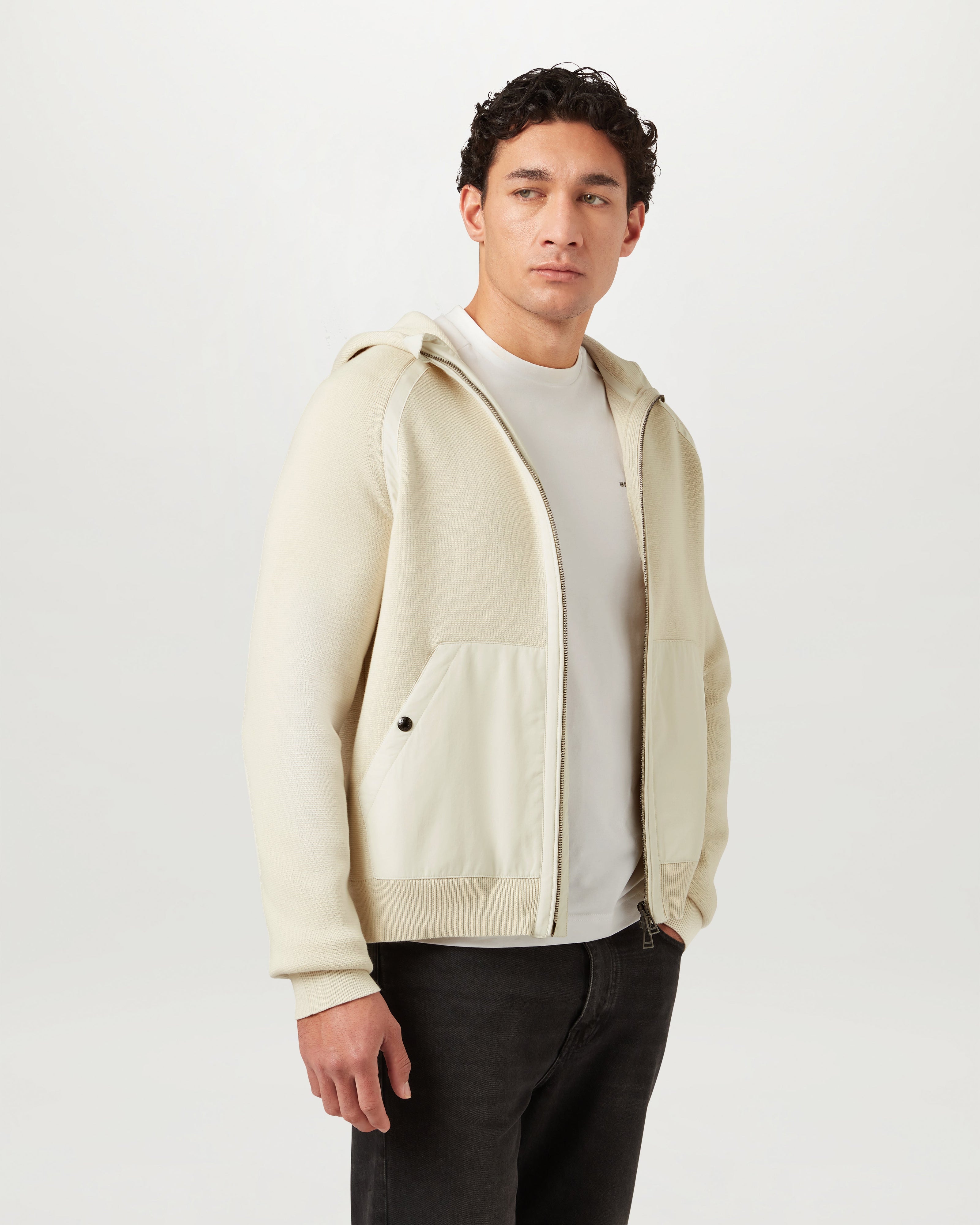 VIEW HOODED FULL ZIP - Silver Birch
