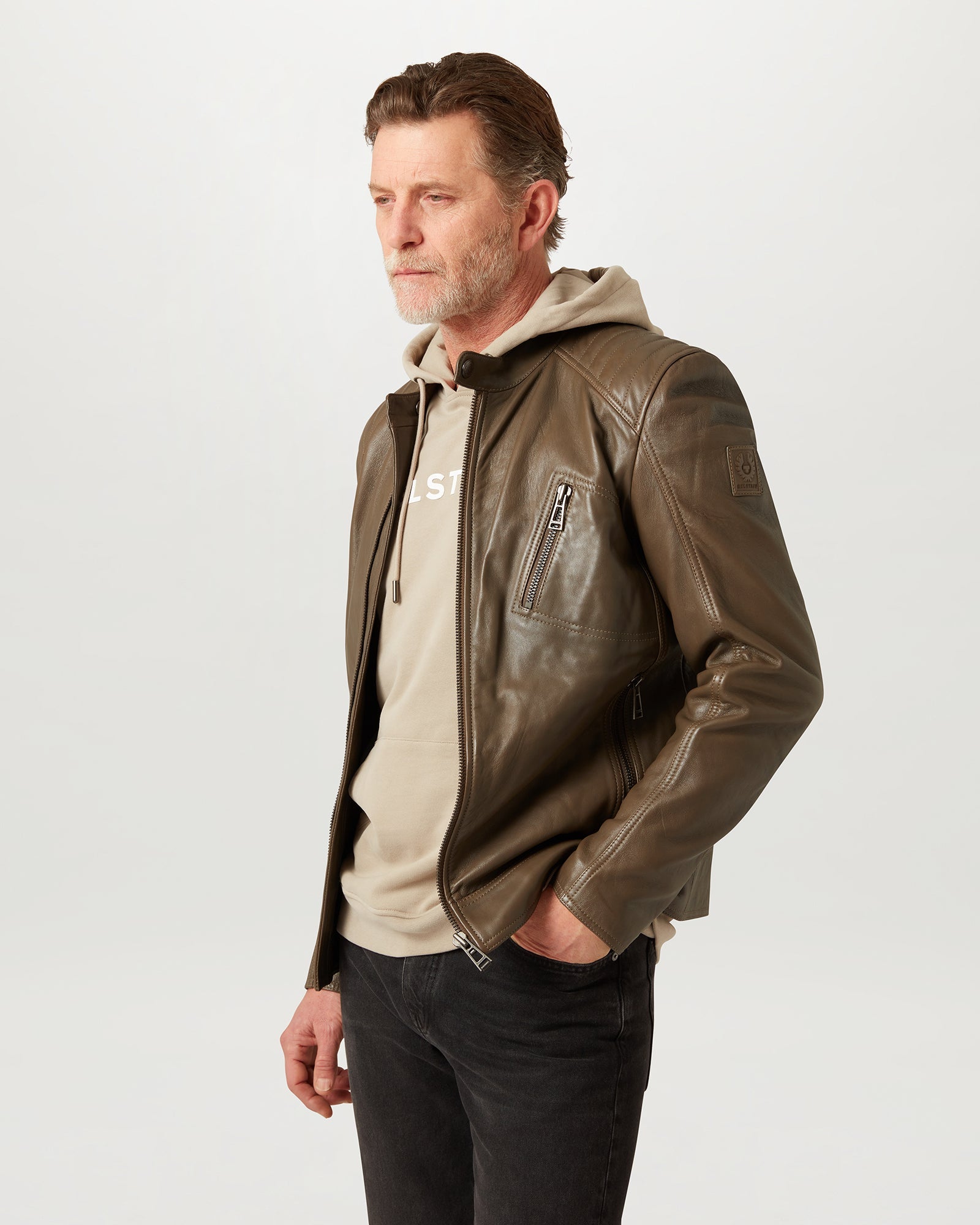 V RACER JACKET - Fatigue Green