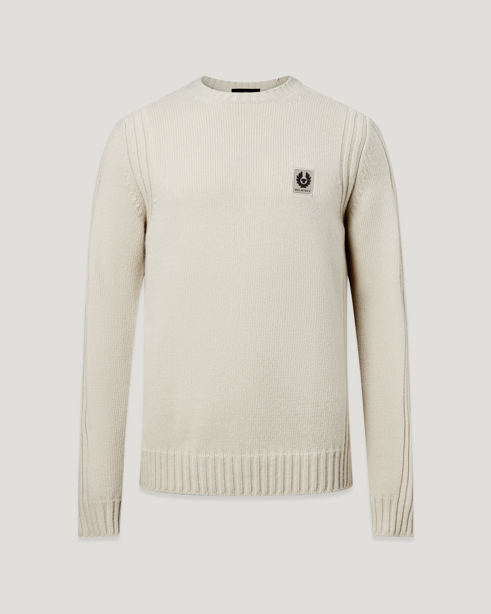 WATCH CREWNECK JUMPER - Pale Stone