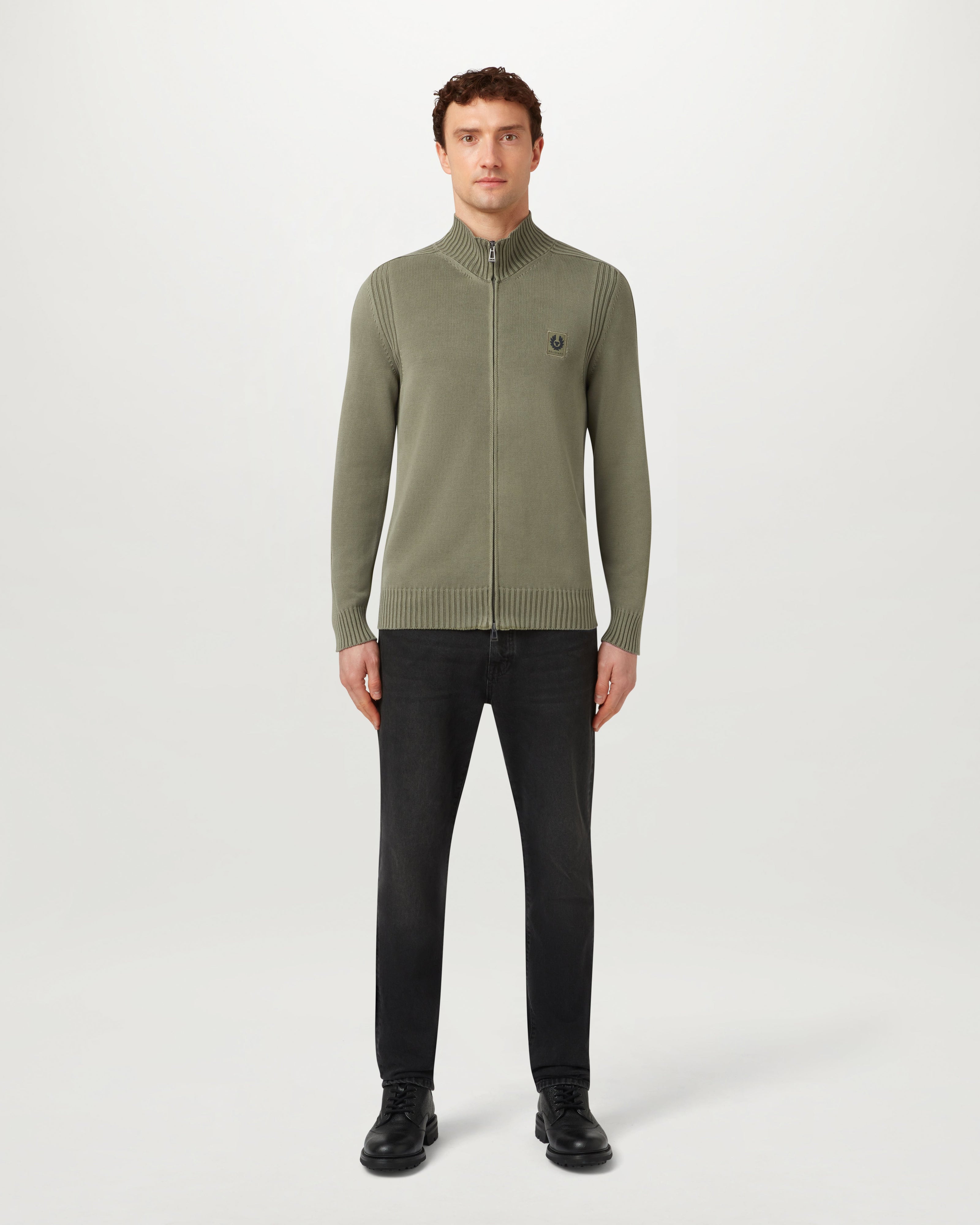WATCH FULL ZIP LIGHT - Lichen