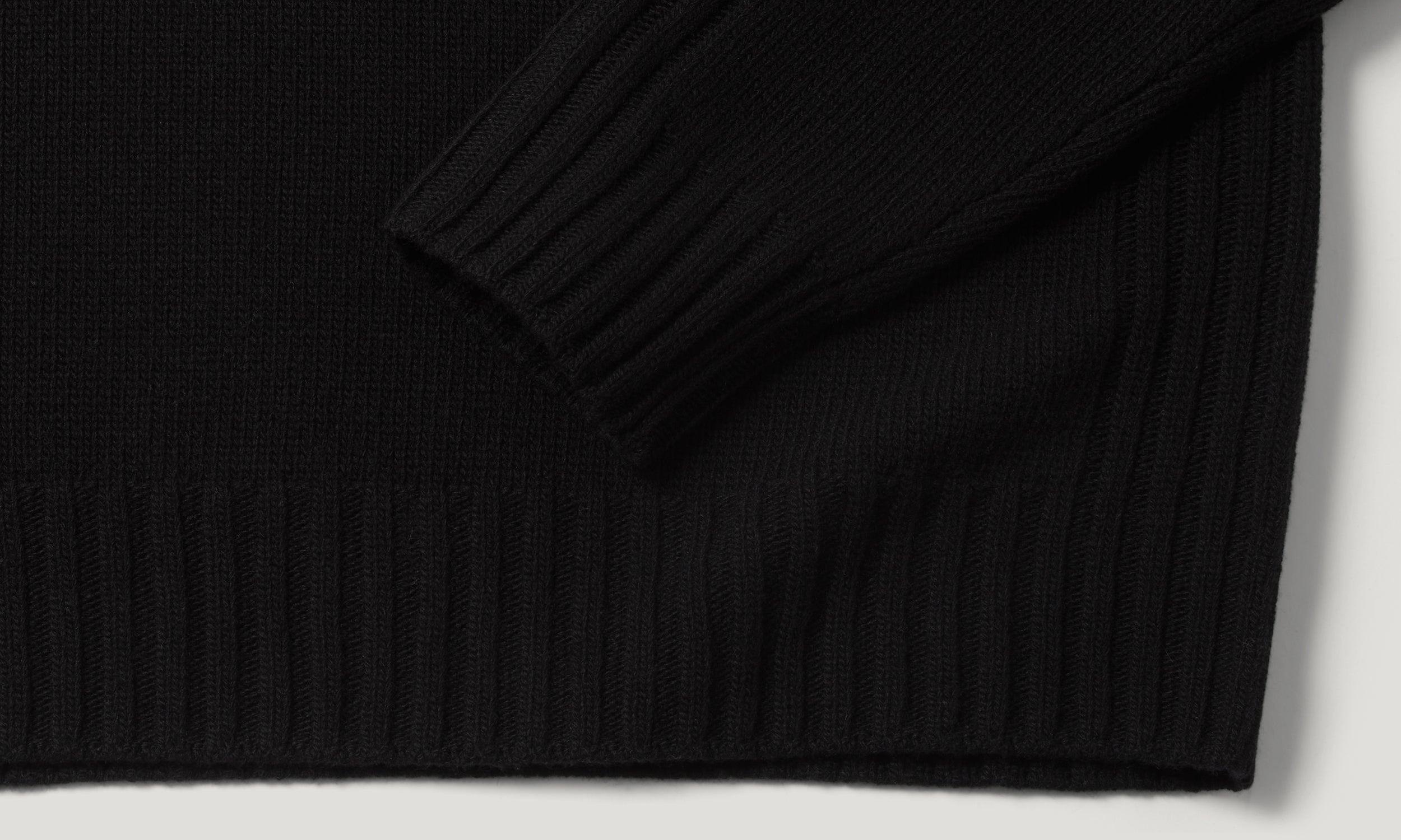 MAGLIONE CON CERNIERA A UN QUARTO WATCH - Nero