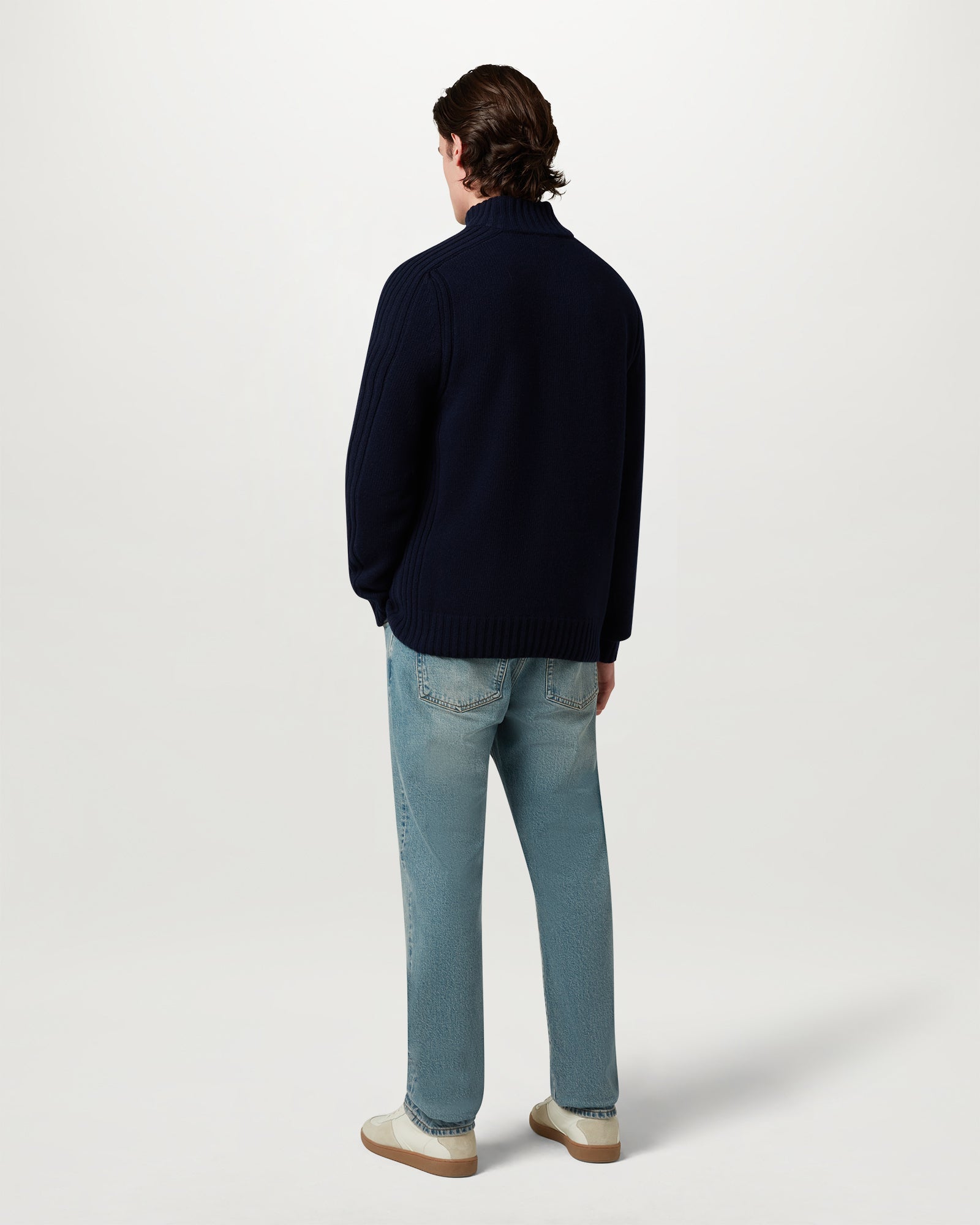 WATCH QUARTER ZIP JUMPER - Dark Ink
