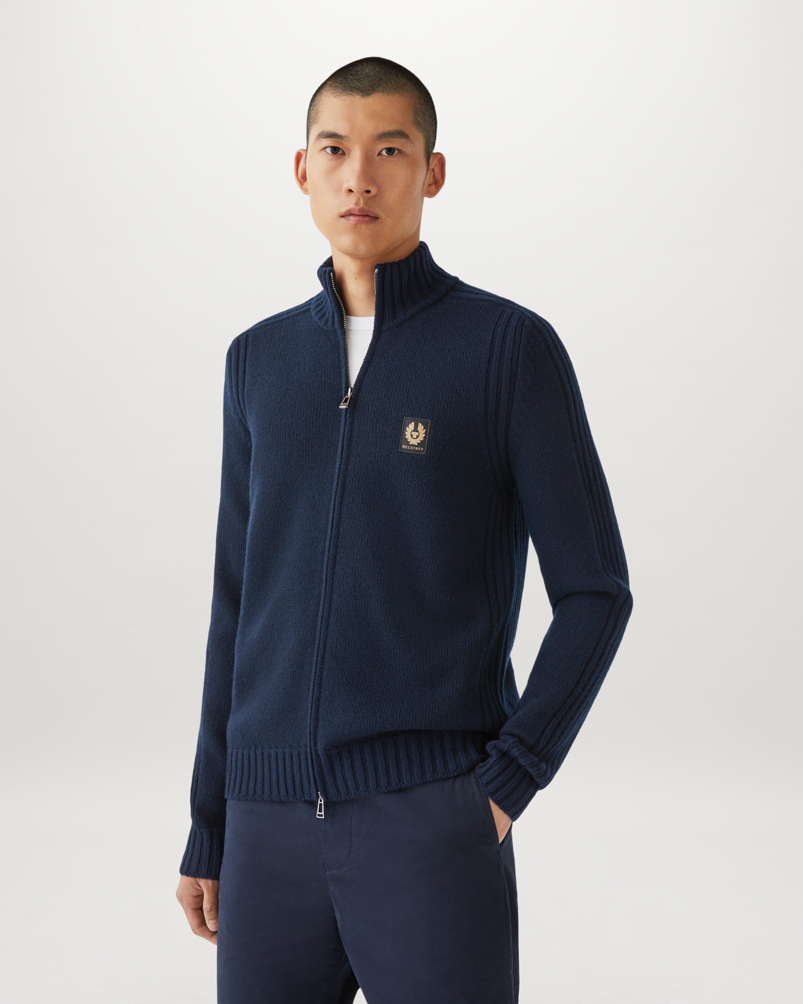 Cardigan Zippé Watch - Bleu encre foncé