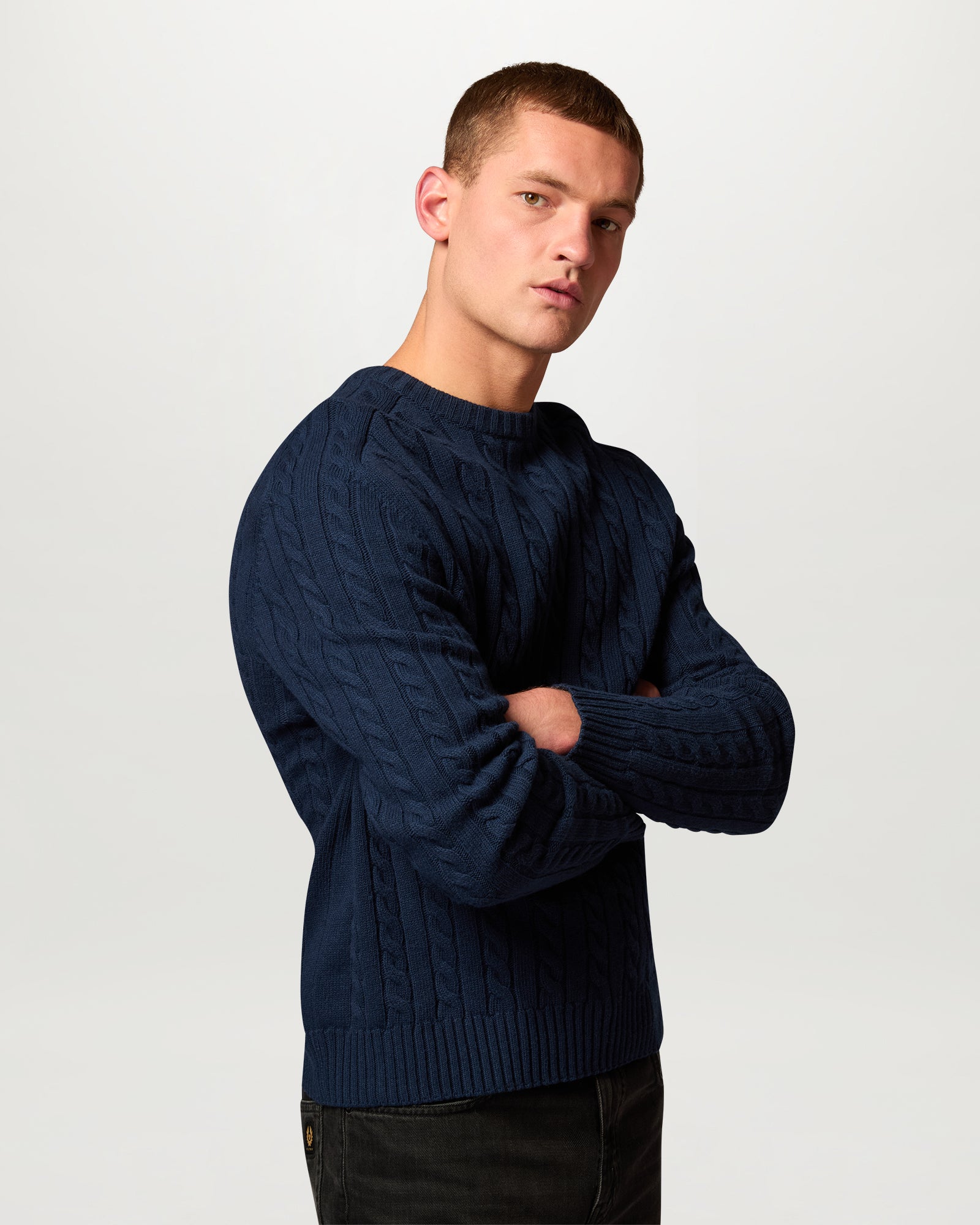 JERSEY DE CUELLO REDONDO WESTPORT - Tinta oscura