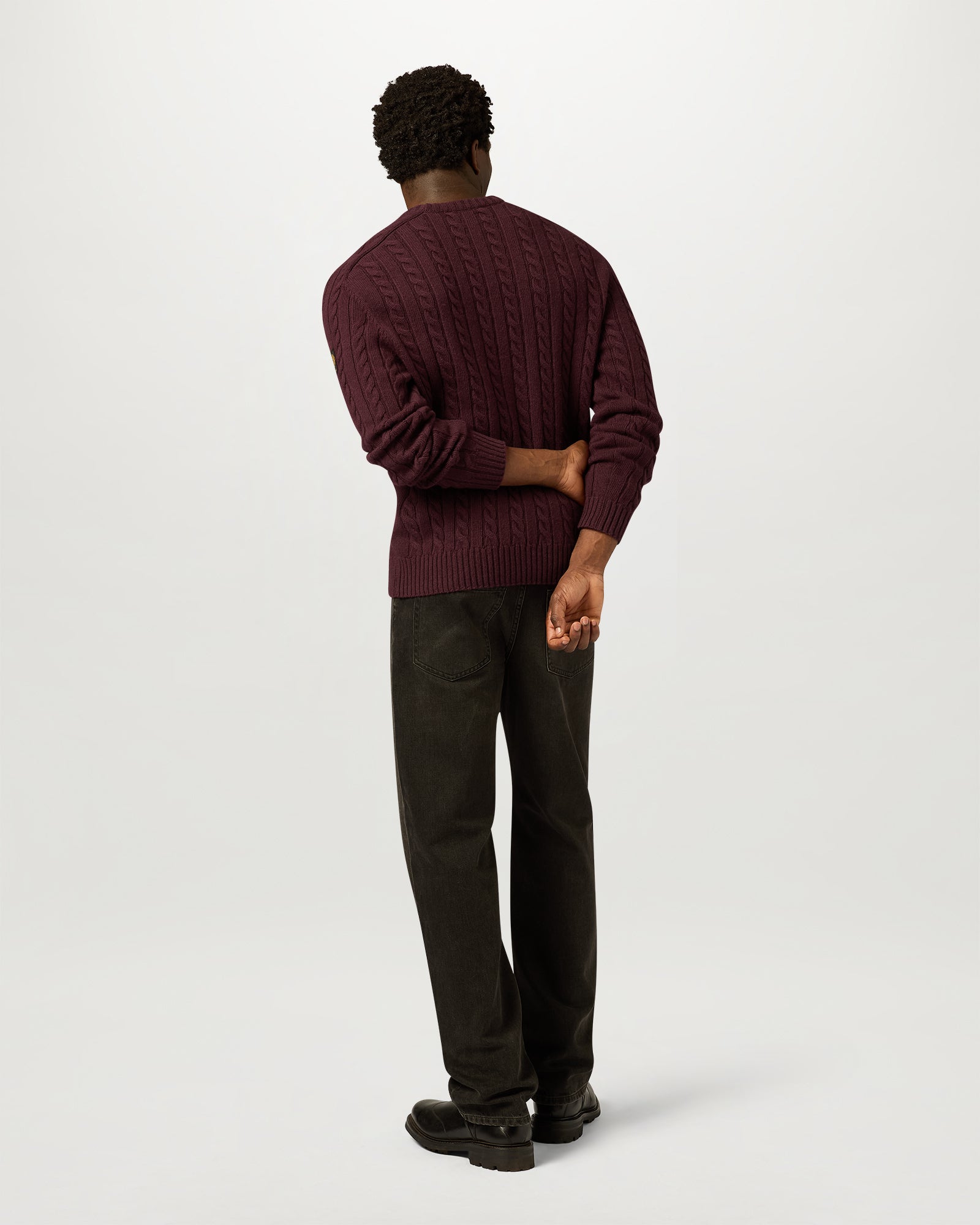 JERSEY DE CUELLO REDONDO WESTPORT - Rojo sangre de buey